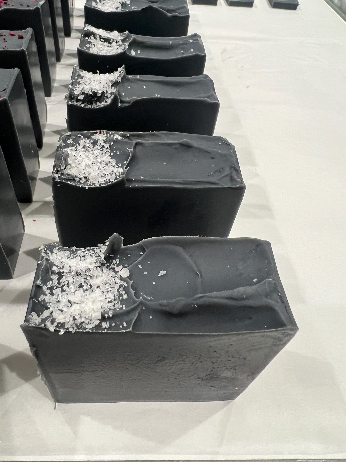 Activated charcoal with Bergamot, Grapefruit, Ylang/Ylang cold processed soap
