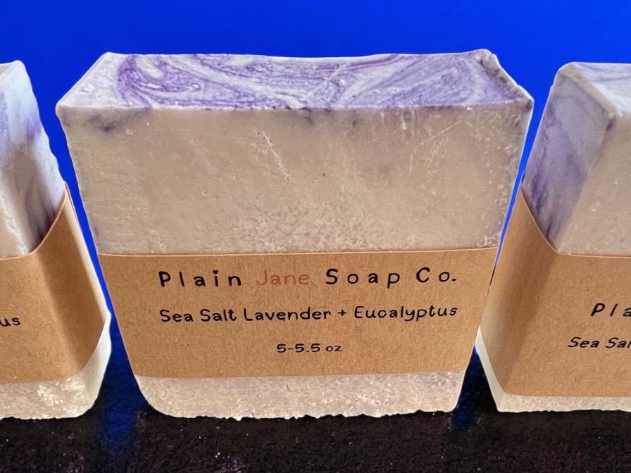 Sea Salt with lavender and eucalyptus essential oils