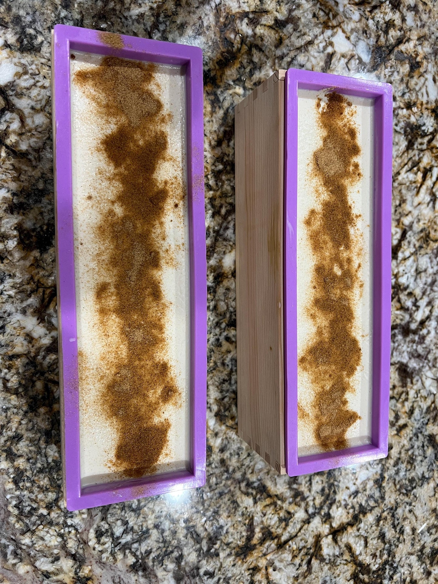 Cold processed soap with Palo Santo, sandalwood and vanilla essential oils