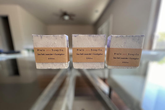 Sea Salt with lavender and eucalyptus essential oils
