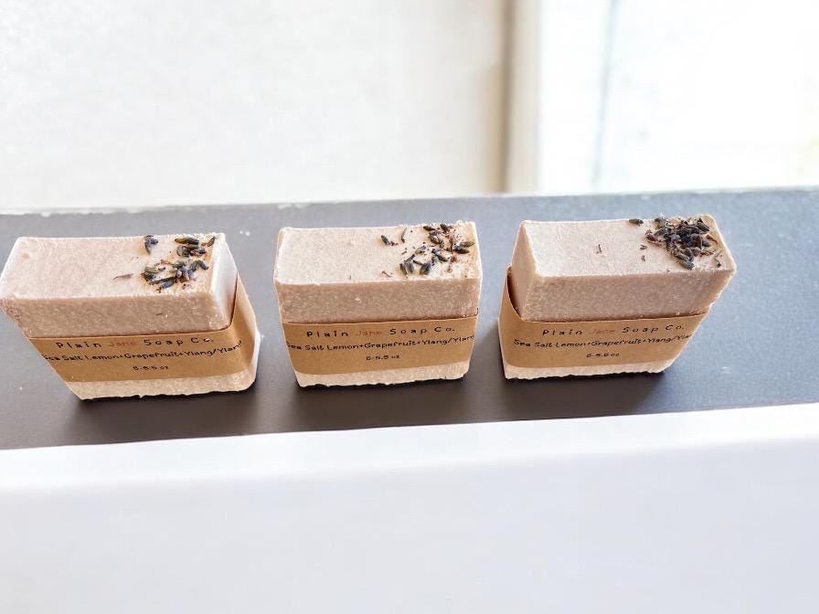 Sea Salt Soap with Grapefruit, Lemon and Ylang/Ylang essential oils